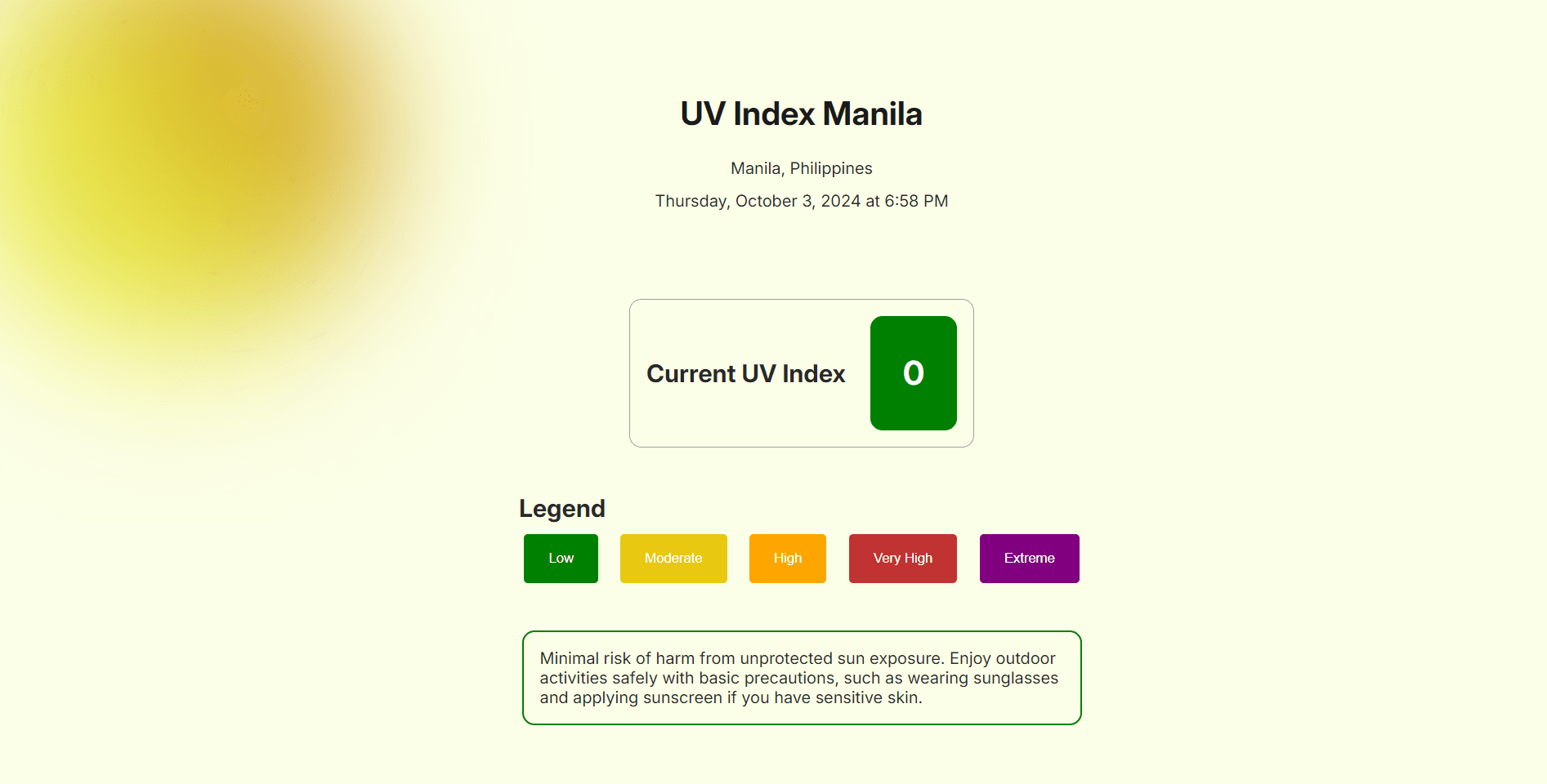 UV Index Checker