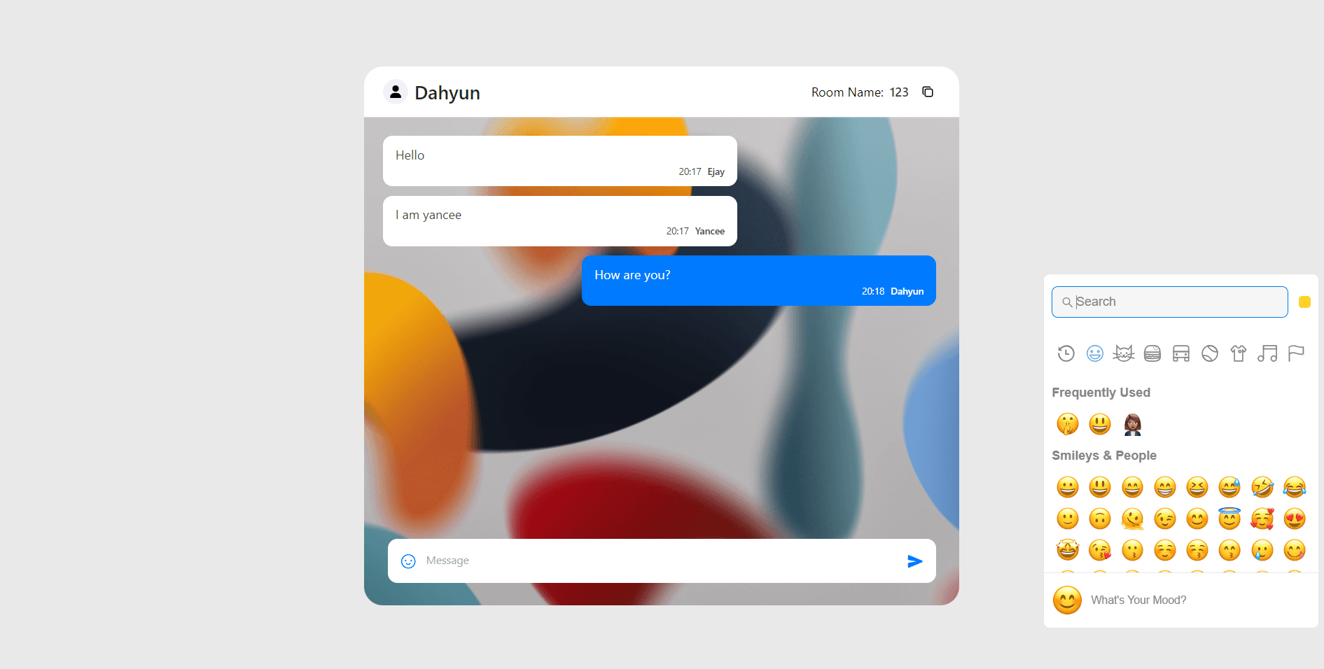 Real Time Chat App preview